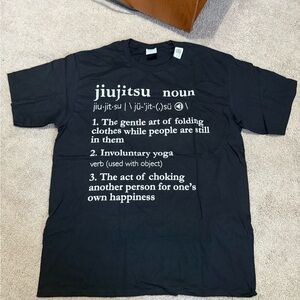 Black Jiu Jitsu Graphic T-Shirt Men’s L